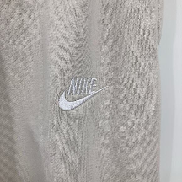 Nike Bone White Pockets Drawstring Sportswear Club Fleece Jogger Sweatpants - Picture 6 of 10